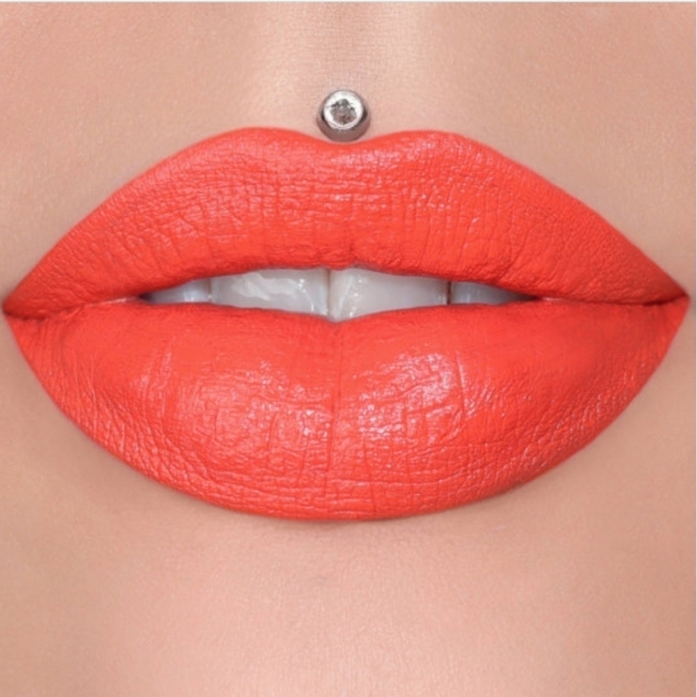 Jeffree Star Prick Velvet Trap Lipstick Discontinued Orange Coral Matte Lipstick